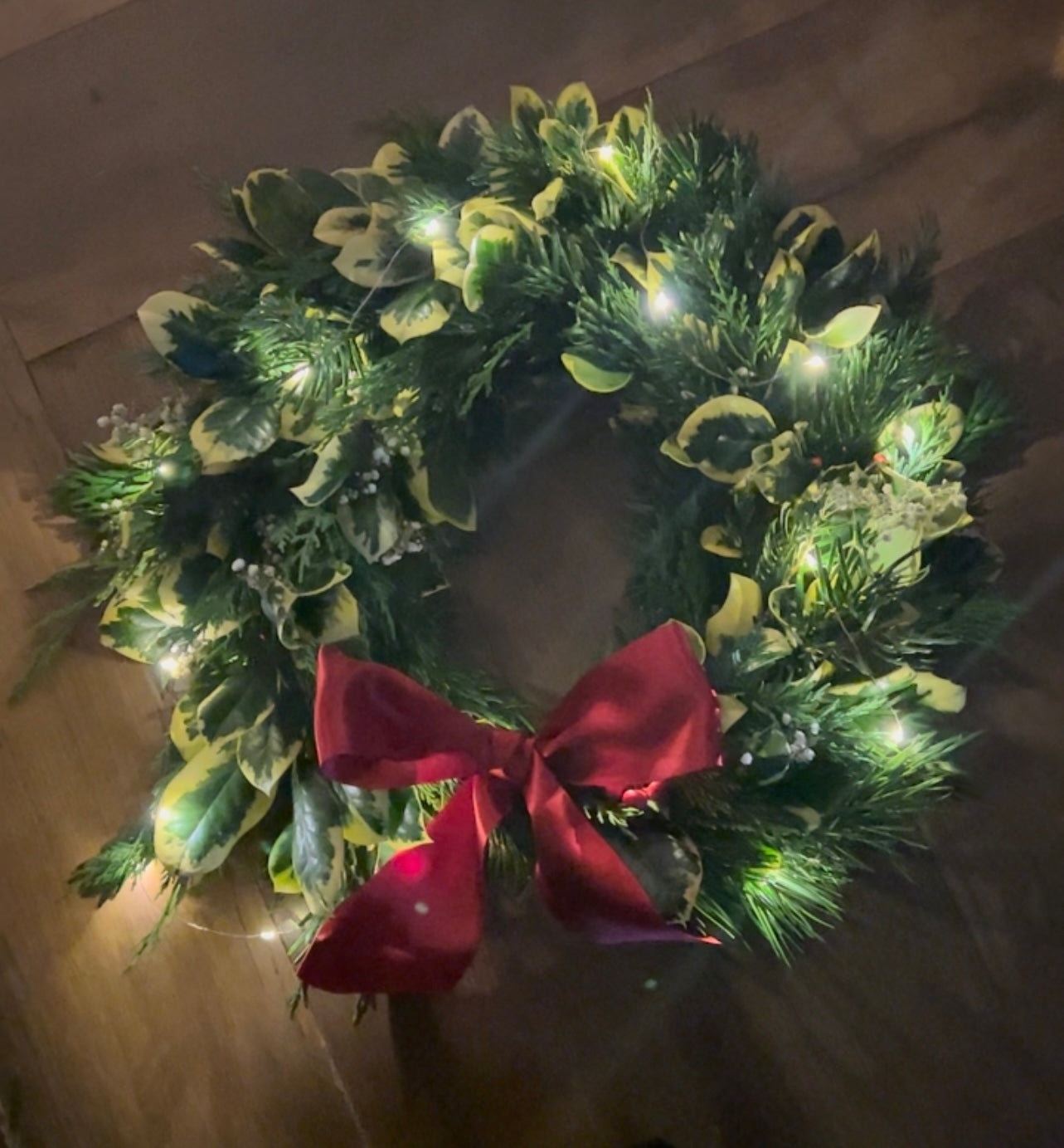 Fresh Foliage Christmas wreath